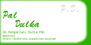 pal dulka business card