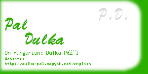 pal dulka business card